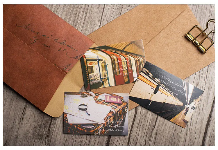 28 листов/набор креативная открытка Lomo Love Time/поздравительная открытка/письмо на день рождения конверт Подарочная открытка