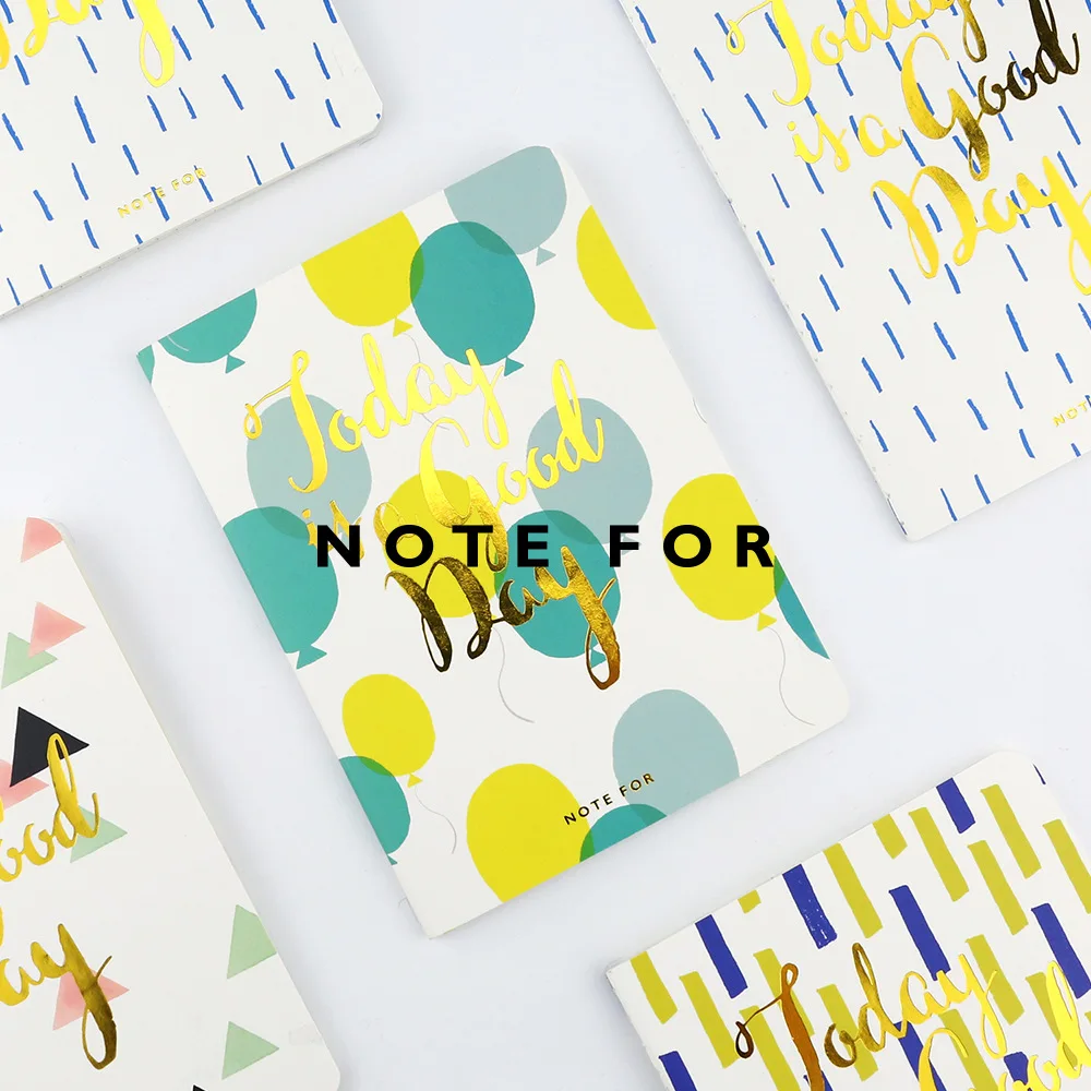 

4pcs/lot Japanese Cute NOTE FOR Good Days A6 Notebook with Lines Pocket Notepad Stitching binding Portable School Notebook