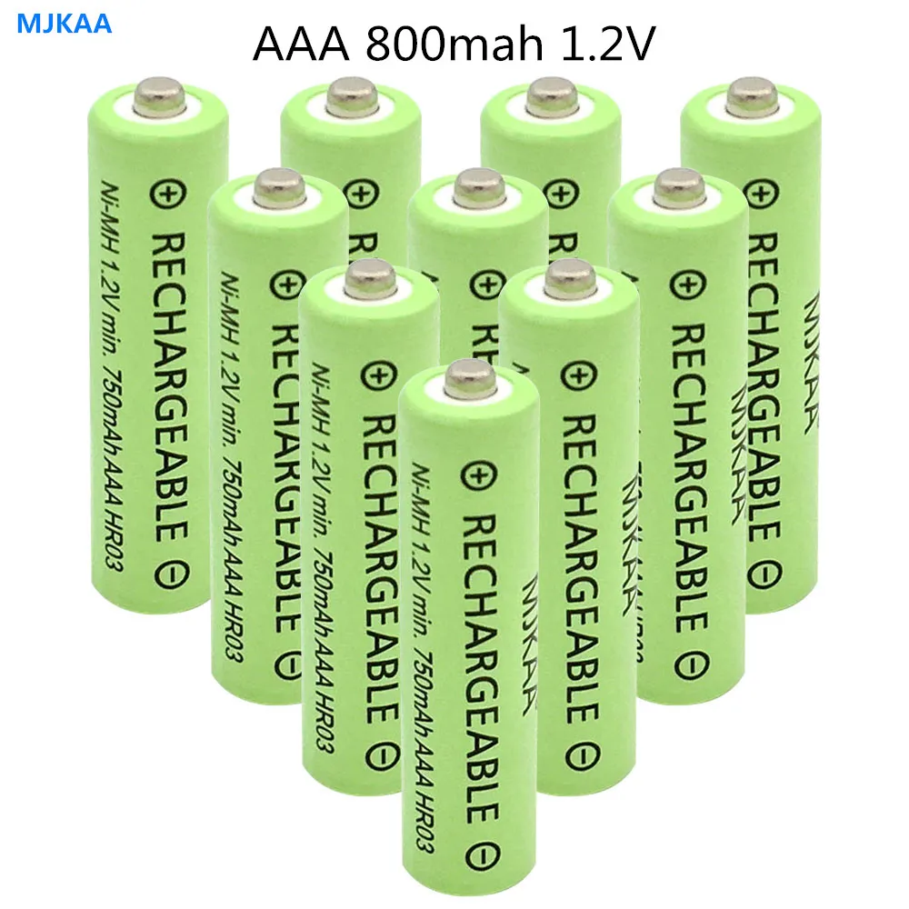 16 шт. AAA 800mah 3A 1 2 V Ni-MH аккумуляторные батареи для дистанционного управления