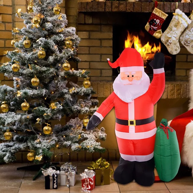 goplus 24m8 ft outdoor christmas decoration airblown inflatable led light xmas santa claus - Led Lighted Christmas Decorations goplus 24m8 ft outdoor christmas decoration airblown inflatable led light xmas santa claus - Led Lighted Christmas Decorations