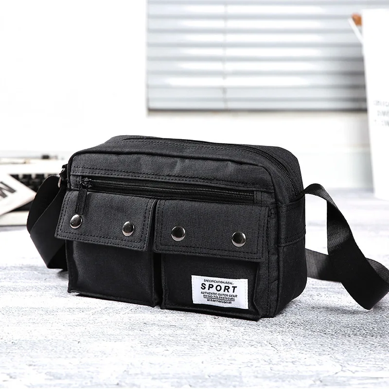 

Tide Package Concise Packet Male Youth Street Single Shoulder Outdoors Portable Bring Diagonal bag women man