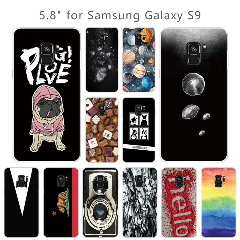 5.8 for Samsung Galaxy S9 Protection Colorful Phone Case Silicon Capa Ultrathin TPU Cover |