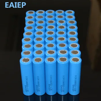 

EAIEP 45Pcs/lot 3.7V 18650 Rechargeable Li-ion Battery 1300mAh for Led Torch Flashlight Toys Camera Bateria