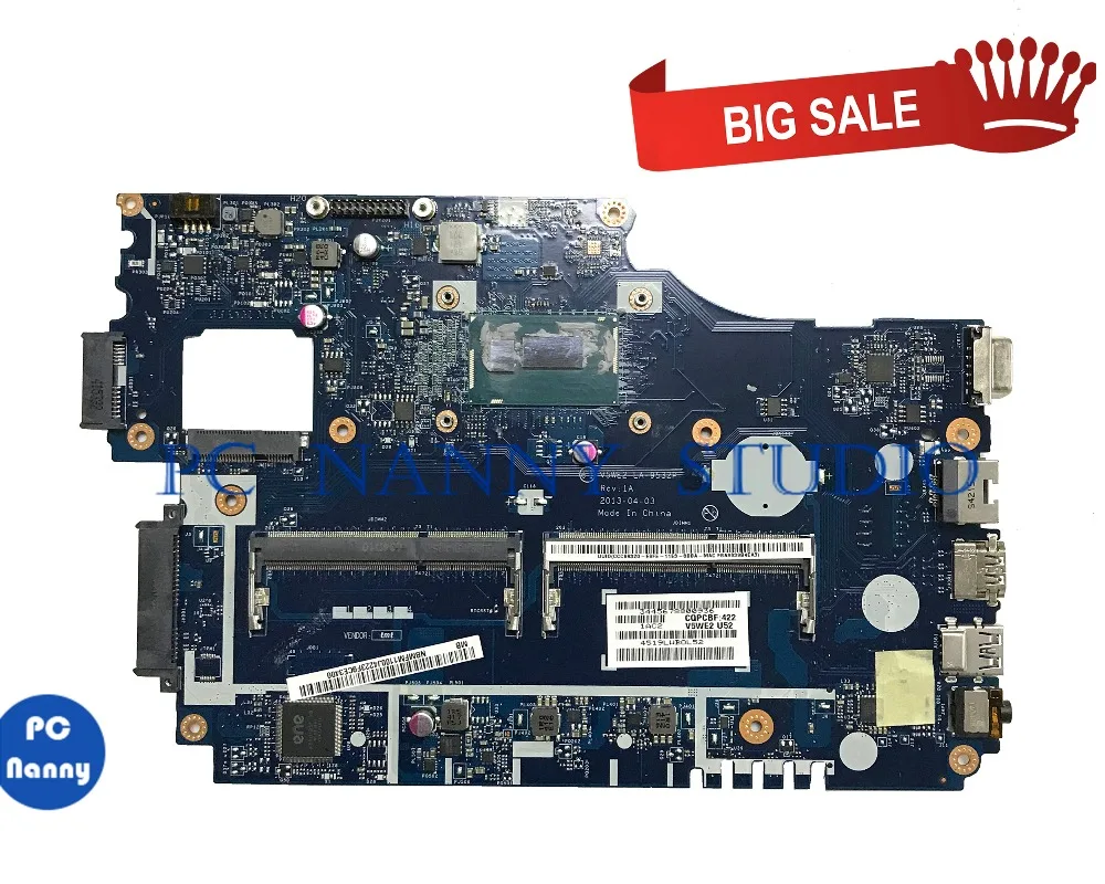 ПК Няня для Acer Aspire E1-572 E1-532 материнская плата ноутбука NBMFM1100J LA-9532P DDR3L 2957U