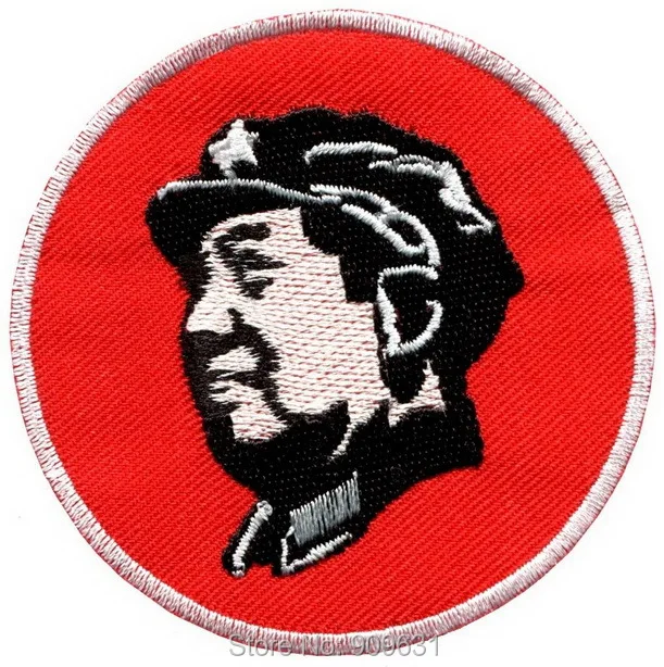 Chairman Mao chinese red communist revolutionary applique iron-on patch (7.3 cm)_