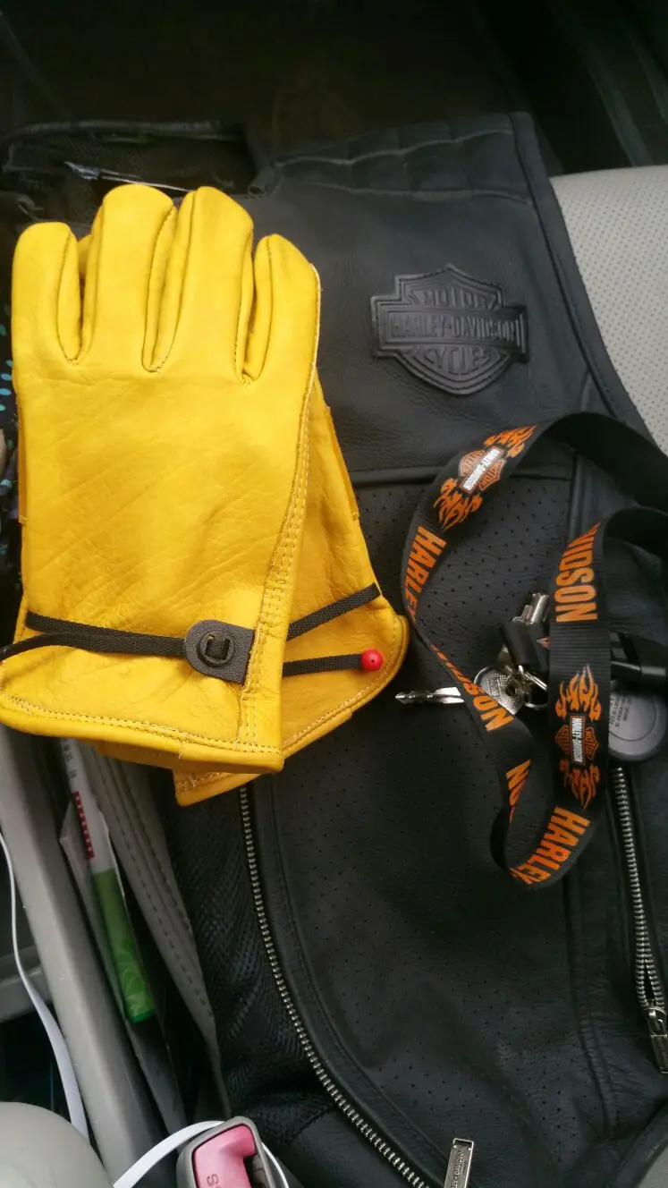 retro leather bike glove 9