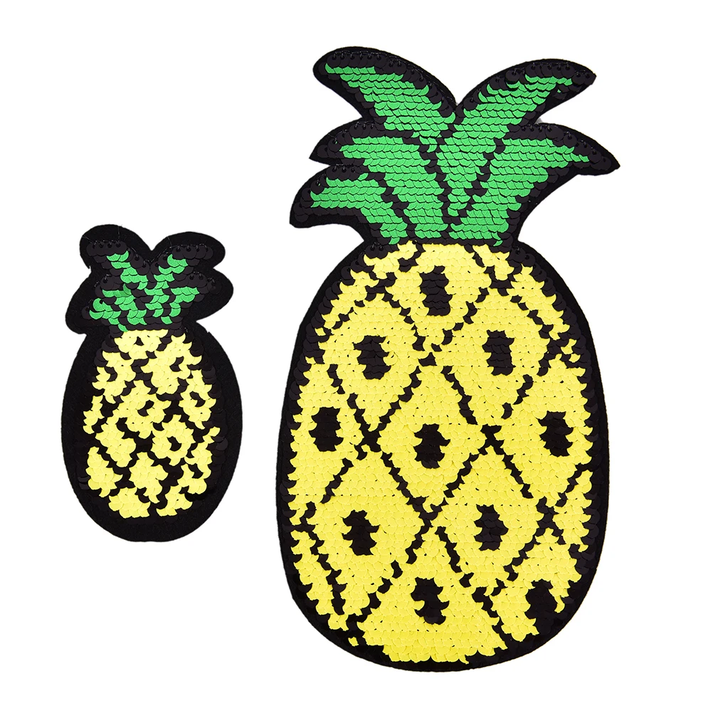 1pcs/lot Diy Pineapple Patches Iron On Clothes Patch Embroidered