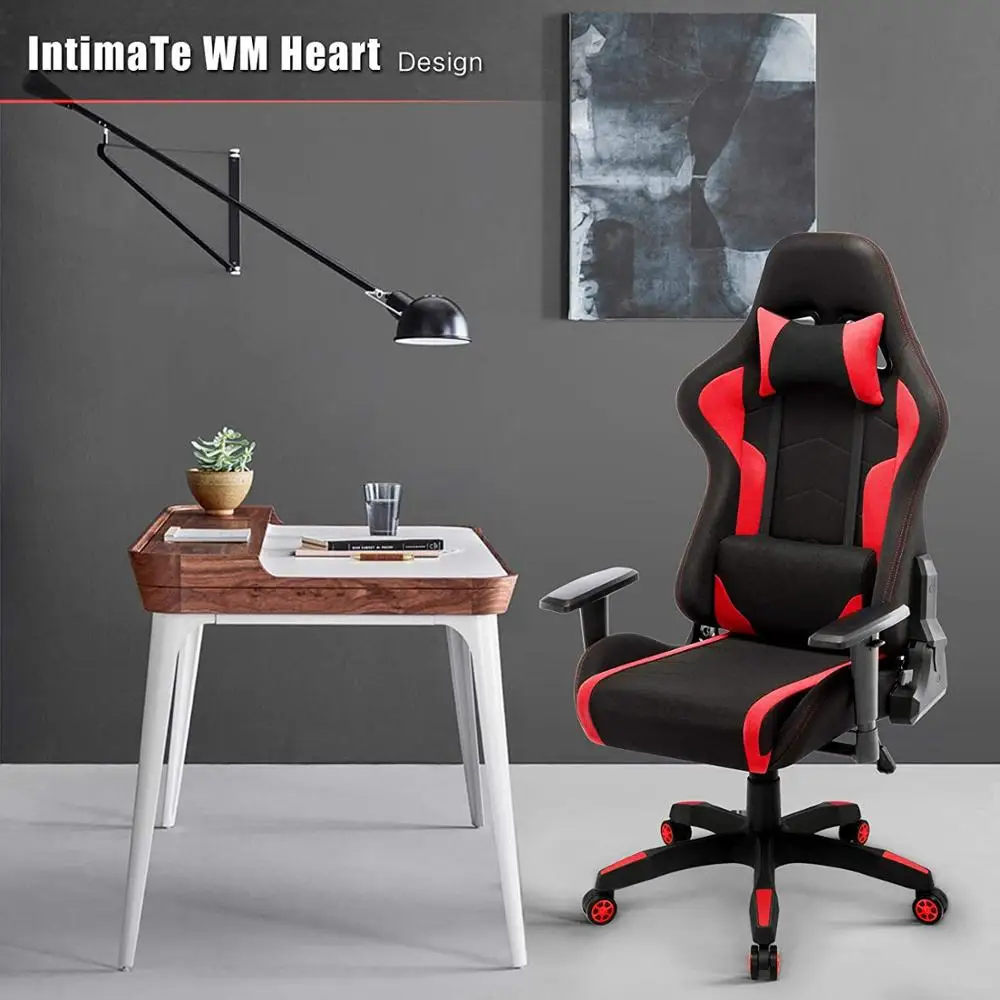 IntimaTe WM Fabric Gaming Computer Chair Breathable Racing Office armchair Ergonomic Swivel High Back Recliner Chair A35