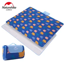 NatureHike алюминиевый пленочный коврик для пикника открытый пляжный замшевый Кемпинг Мультиплеер детский ползающий складной туристический матрас 2 размера