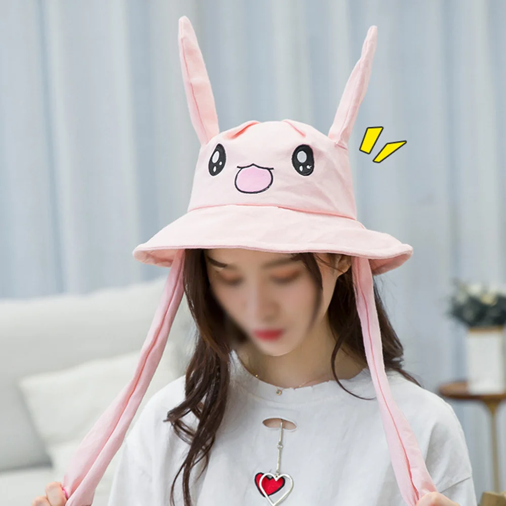 Cute Bunny Plush Hat Funny Play Toy Ear 