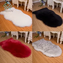 Ковер из искусственной овчины, покрытие для дивана, длинный Противоскользящий меховой кашемировый ковер для спальни, гостиной, украшения для дома