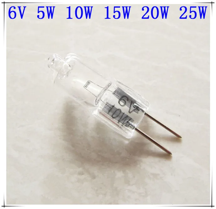 Высококачественные галогеновые лампы G4 6 в 5 Вт 10 15 20 30 В g4 шт./лот|halogen 6v|halogen g46v 30w |