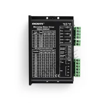

ENGMATE DM542D CNC Microstepping Motor Driver EMA2-050D42 2/4 Phase For CNC Mill Router DIY Nema17/23 Stepper Motors 1.0A-4.2A