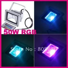 50 Вт RGB Светодиодный прожектор, с ИК-пультом дистанционного управления, AC85-265V вход, 2 года гарантии с водонепроницаемым Драйвером
