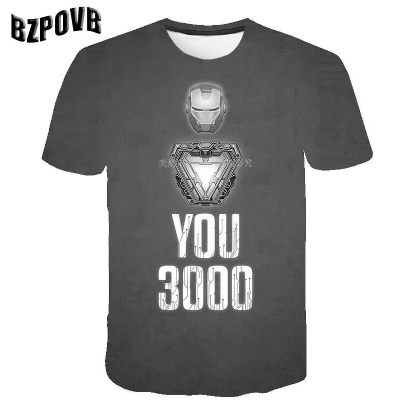 

Avengers 4 love you 3000 times 3d printed T-shirt man shirt iron man fitness T-shirt