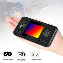 Игровая консоль для видеоигр, портативная игровая консоль в стиле ретро, 416 стилей, Классическая игра, Тетрис, Геймпад+ банк питания для мобильного телефона, цветной экран