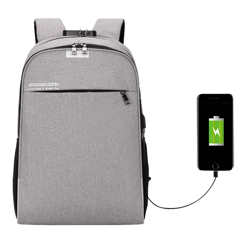 15.6inch Laptop Backpack USB Back Pack Business for Women Men Anti-theft Charging Backpack Travel School Bags Password Locks