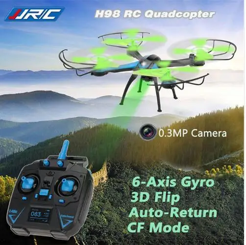 

JJRC H98 RC Quadcopter 6 Axis Gyro 3D Flip 2.4GHz 4CH RC Quadcopter 0.3MP Camera / 360 Degree Eversion with LED Light