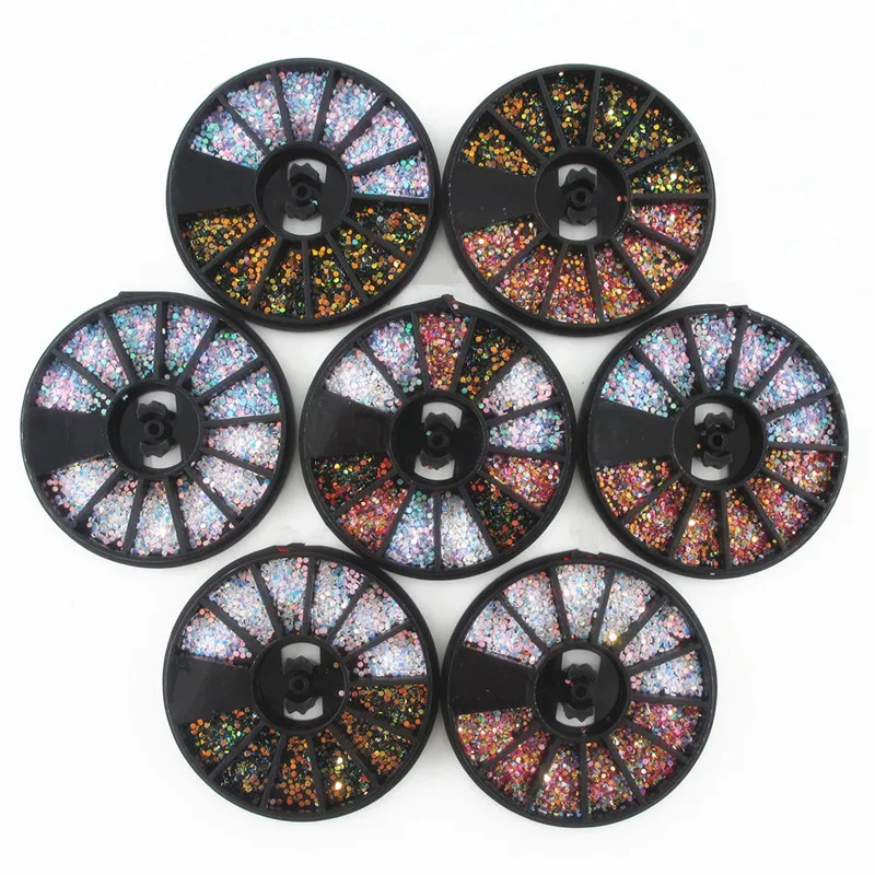 

1PC Mixed Color Chameleon Stone Nail Rhinestone Small Irregular Beads Manicure 3D Nail Art Decoration In Wheel Accessories