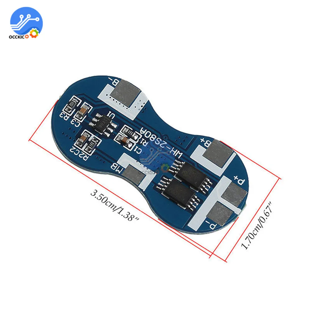 BMS 2S 4A 7,4 В 18650 литиевая батарея Защитная плата для зарядки Смарт BMS PCB power Bank зарядное устройство Модуль защита от избыточного заряда