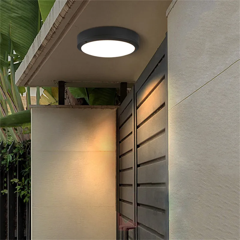 

18W LED Ceiling Lights Round Modern Simple Atmosphere Lamp Living Room Bedroom Balcony Patio Porch Light Fixture