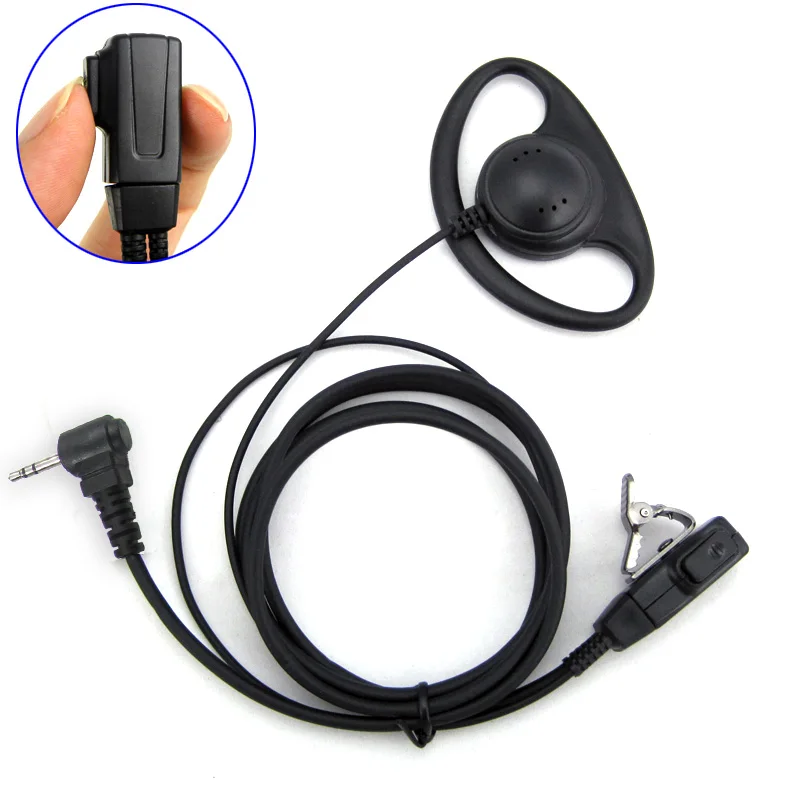 

XQF 2.5mm Police Security Headset D-Ring Earpiece Earphone for Motorola CB Radio Walkie Talkie TLKR T5 T7 MD200 XTR446 T6500