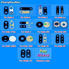 ChengHaoRan задняя камера стеклянная крышка объектива для Nokia 3 5 6 6,1 7 Plus 8X5X6X7 Lumia 535 950 XL 1520 с адгезивной наклейкой