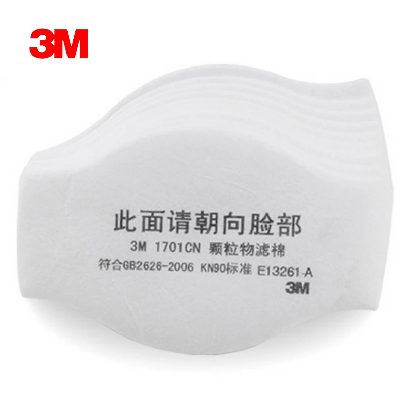 

10pcs 3M 1701CN Filter cotton Dust Filter KN90 Dust Pollen Haze 3M 1211 Gas Mask Supporting Pro Anti Industrial Construction