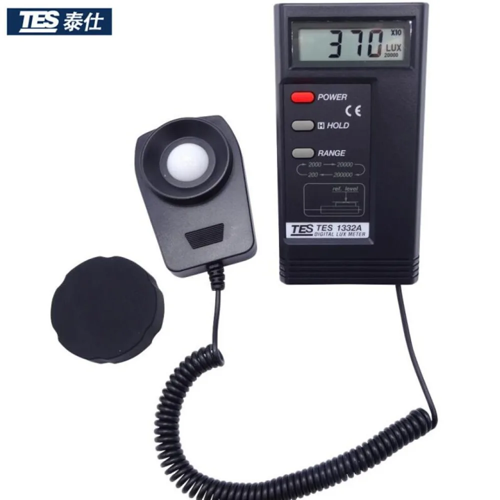  TES-1332A Digital Lux Light Meter Photometer Portable Thermometer
