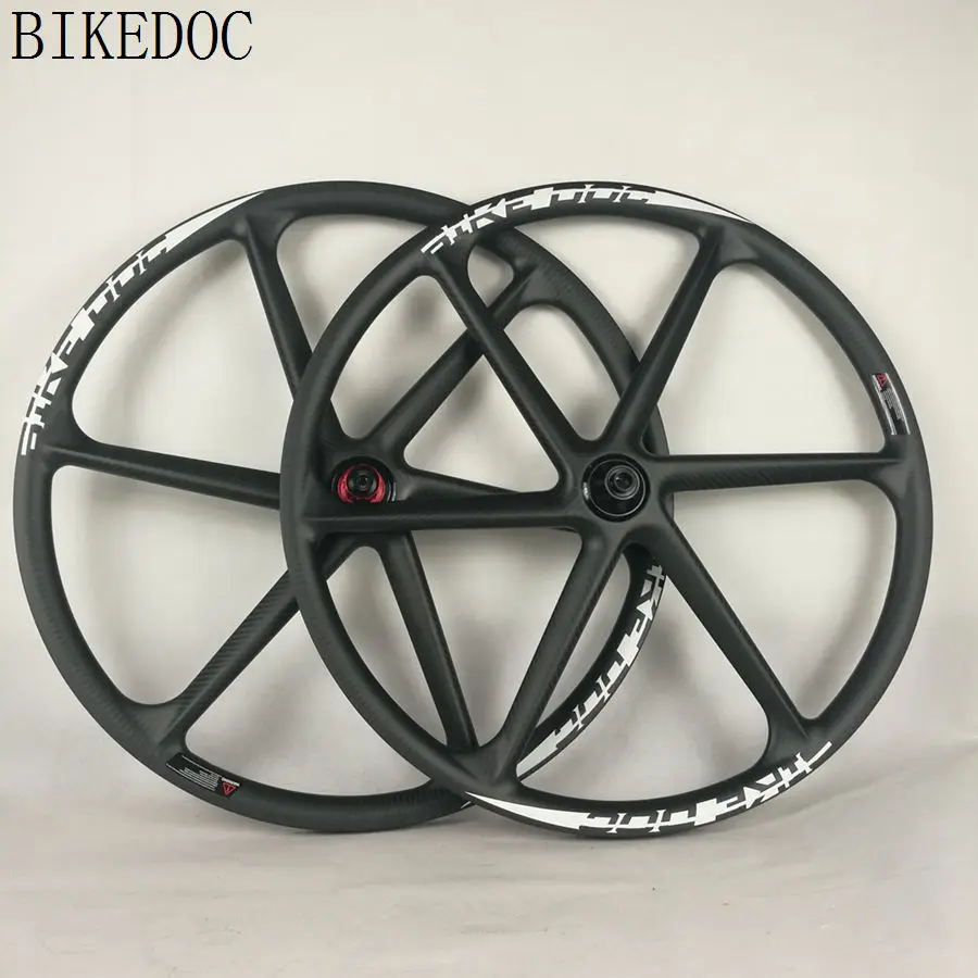 

BIKEDOC Carbon 6 Spoke Wheel 27.5ER Bicicleta Aro 29 Roue VTT 26 Ruedas MTB Disc Brake