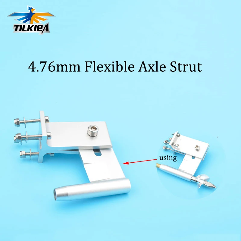 HighQualityRCBoatFlexibleShaftBracketAluminumStrutFor476mm