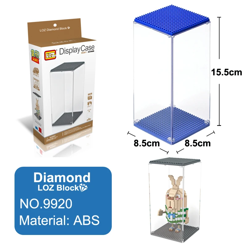 LOZ Дисплей Чехол многоцветная коробка для алмазных строительных блоков большой прозрачный дисплей коробка для LOZ Toys официальный авторизованный 9920