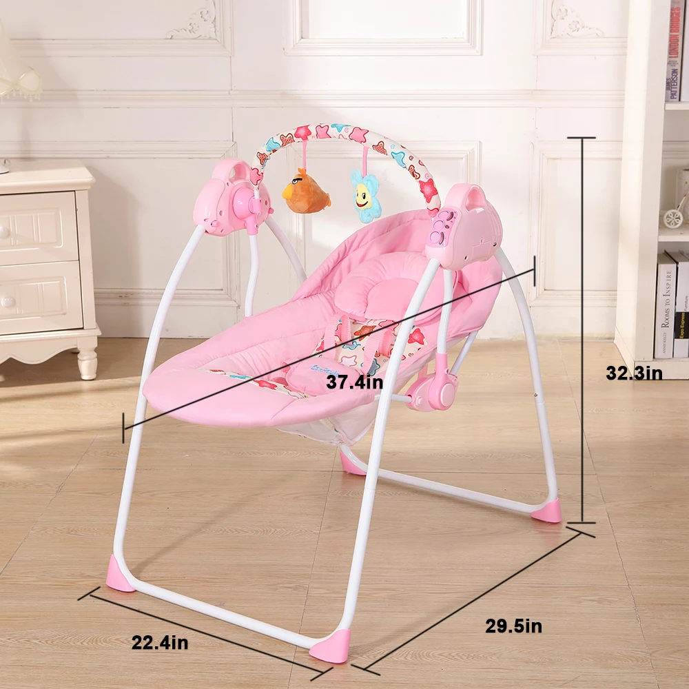 Электрический детский колыбель-качели, качалка, мобильное музыкальное кресло, спальный корзина-кровать, кроватка для новорожденных