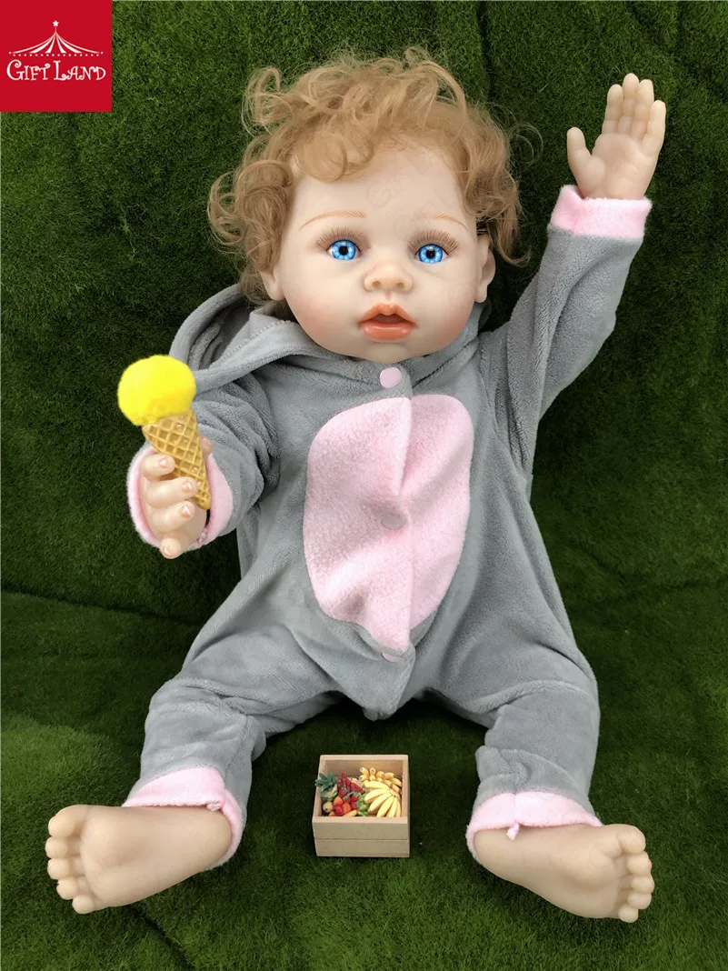 

42CM Silicone Reborn Baby Dolls Victoria Bonecas Bebe Reborn Toddler Cute Baby Lifelike Real Doll Christmas Birthday Gifts HOT
