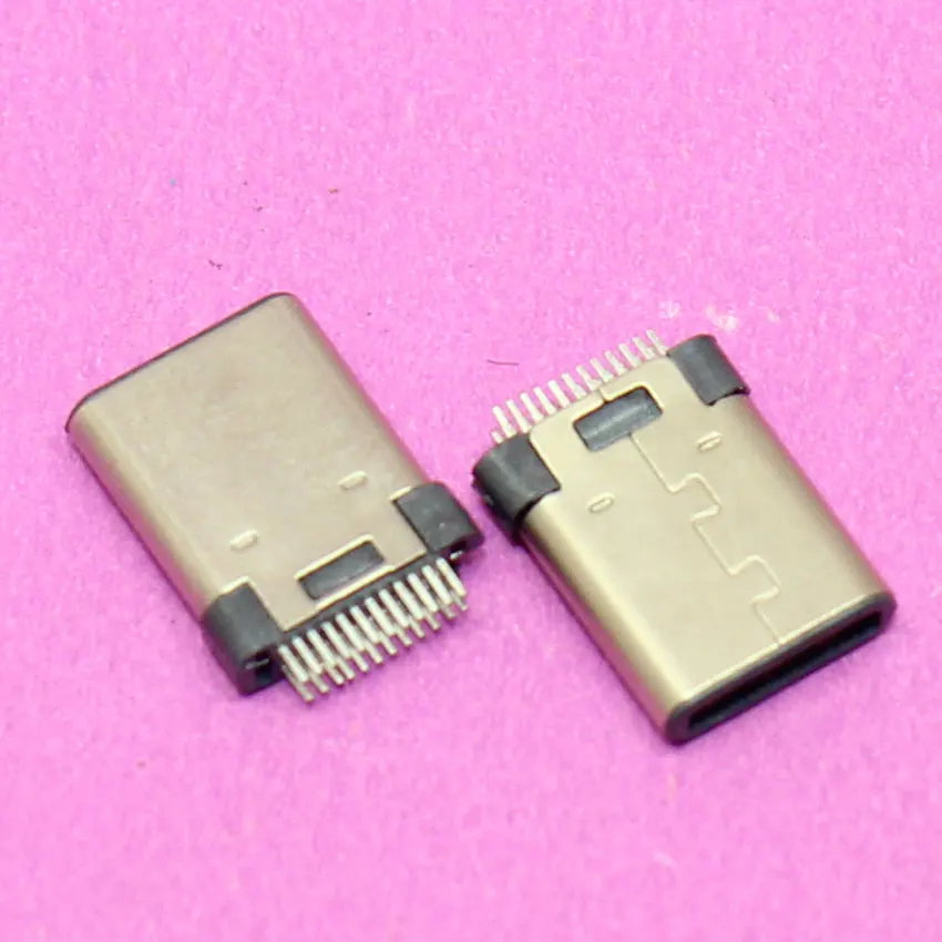 YuXi 100% новый 24-контактный USB 3 1 Тип C разъем для штекера типа папа SMT папа. | Мобильные