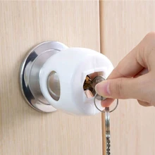 4 шт., детская защита от столкновений, Блокируемая многоразовая Съемная домашняя защита для двери, ручка, крышка, прочные декорации, форма шарика