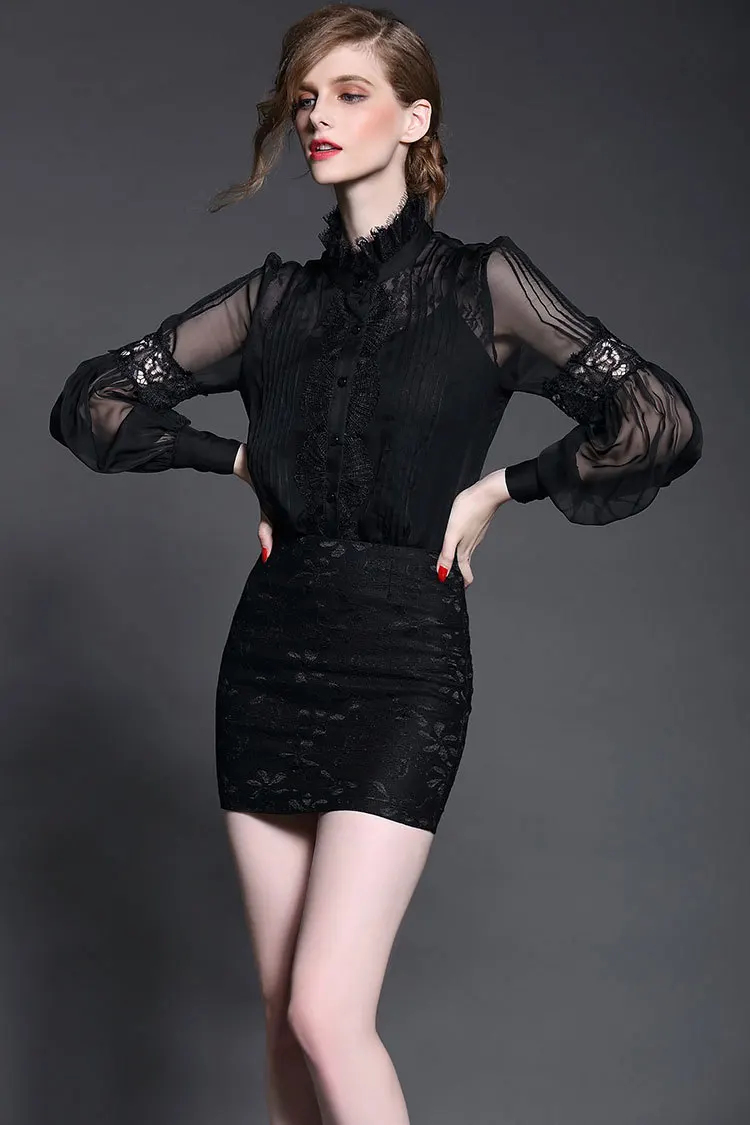  OL Wear Silk Blouses (9)