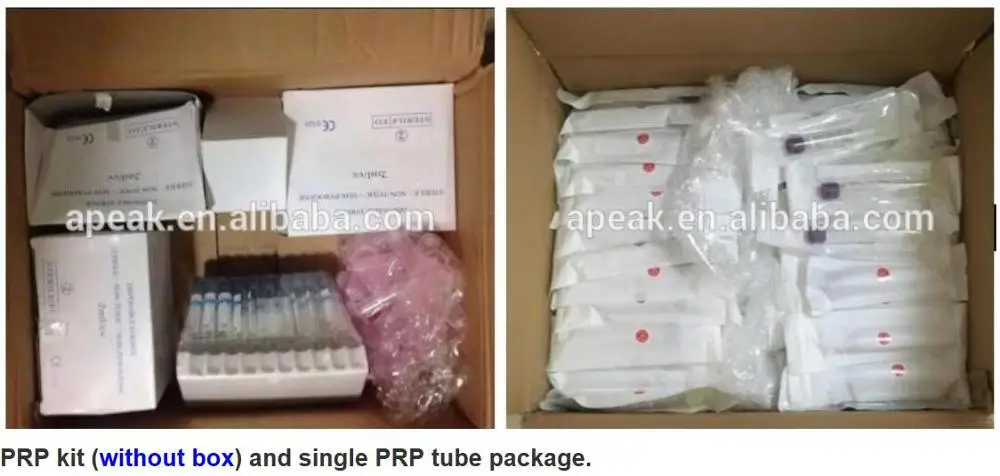 PRP kit without box and PRP tube package