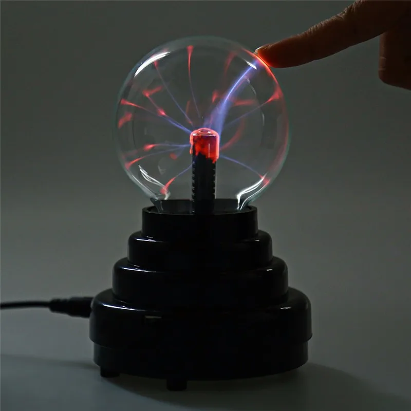 Новый подарок 3 "USB плазменный шар электростатической Sphere кристалл света лампы для рождественской вечеринки подарок