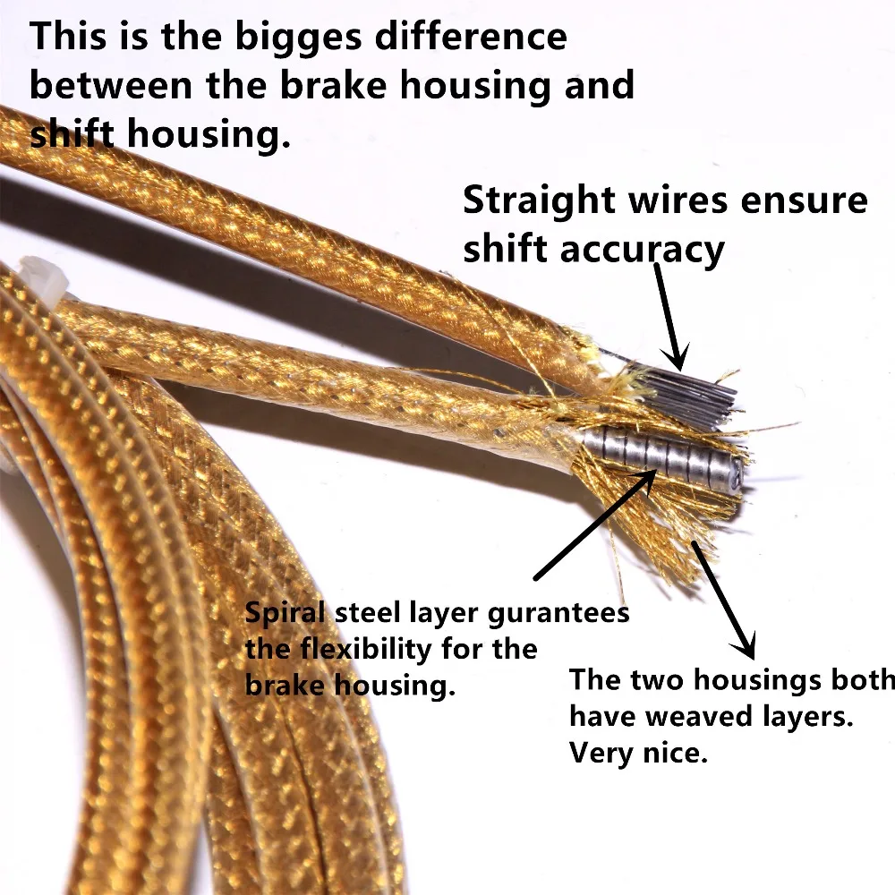 bicycle brake shift Derailleur cable housing Weaving Line Pipe Tube