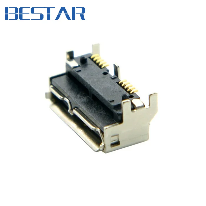 

Micro USB 3.0 USB3.0 10pin Female Socket Receptacle Board Mount SMT Type 5.2mm Height for USB Hard Disk