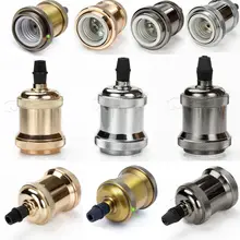 Алюминий E27 подвесной светильник болт крепления лампы основного штепселя потолочный светильник для адаптера переменного тока Винтаж