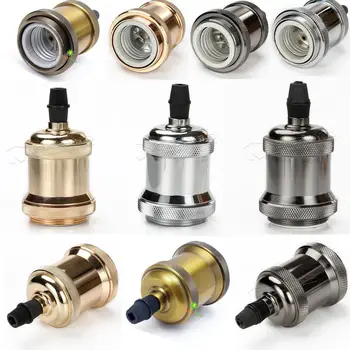 

Aluminum E27 Pendant Light Lamp Holder Screw Bulb Base Socket Ceiling Light Adaptor Vintage