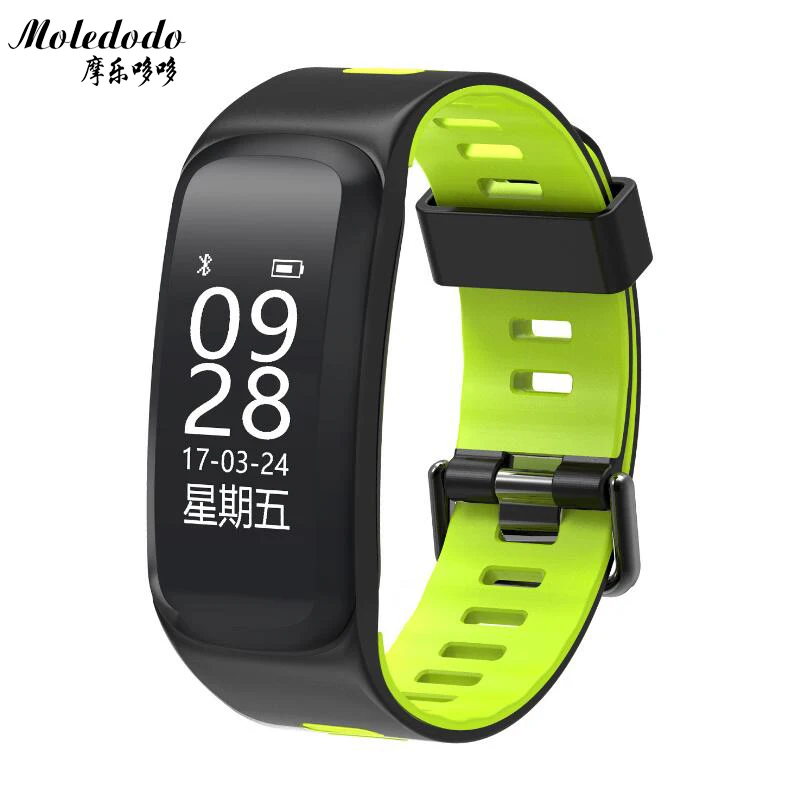 

Moledodo Smart Bracelet Blood Pressure Oxygen Heart Rate Monitoring Two-color Fashion Silicone Strap Retrofit Waterproof