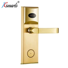 Unique design hotel door locks security keyless lock swiping card for hotel access control system