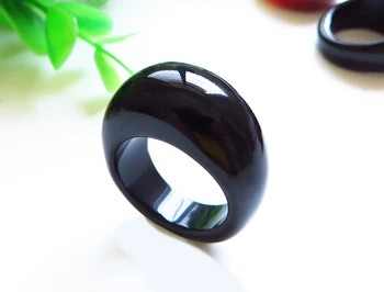 

Natural grass black agate dripping gathers the fingers ar08#