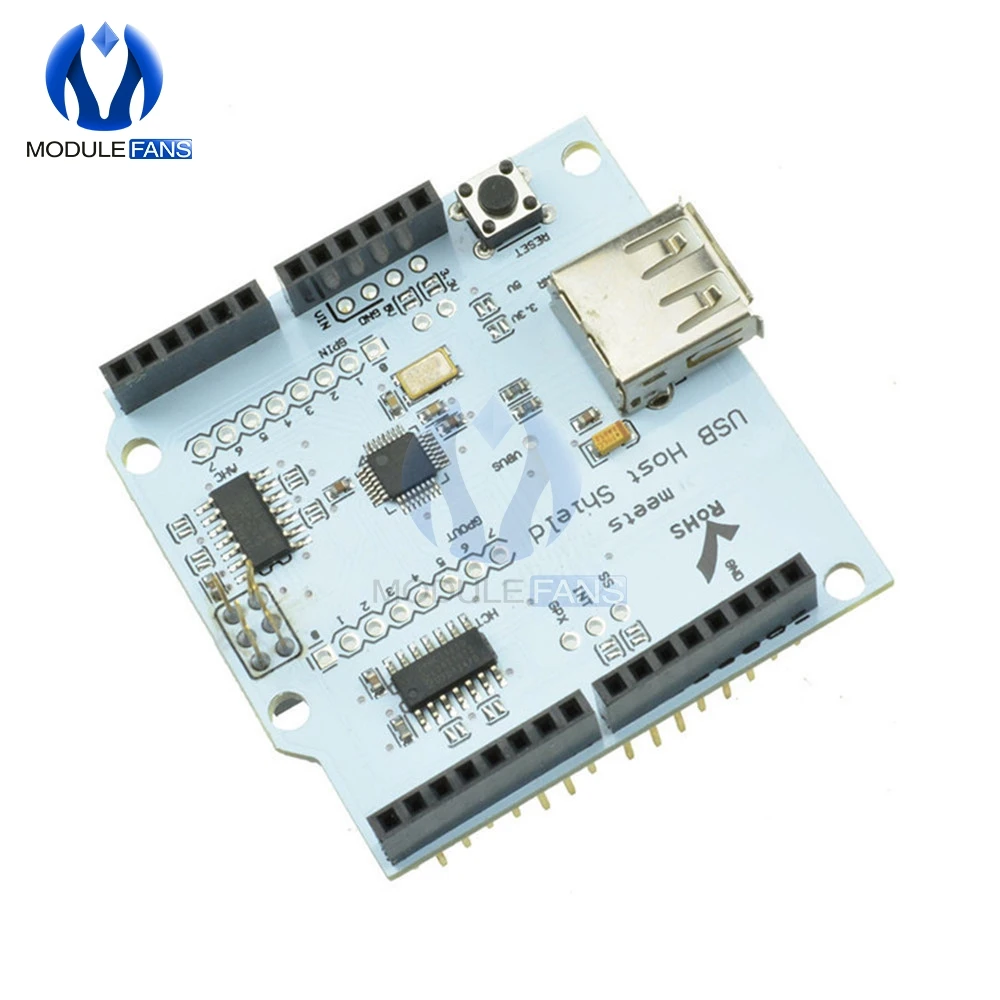 

USB Host Shield 2.0 for Arduino UNO MEGA ADK Compatible for Android ADK DIY Electronic Module Board