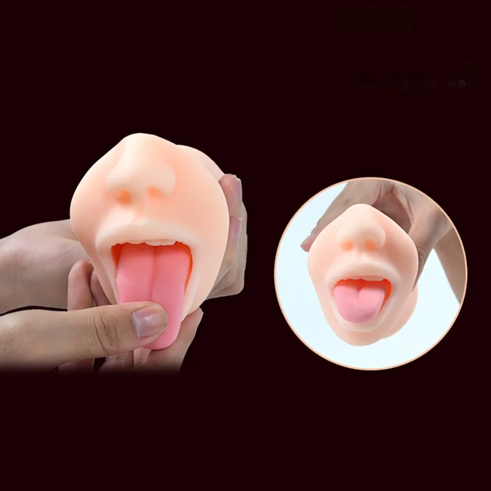 Мужской мастурбатор Мягкая глубокая глотка Вагина реалистичный оральный секс
