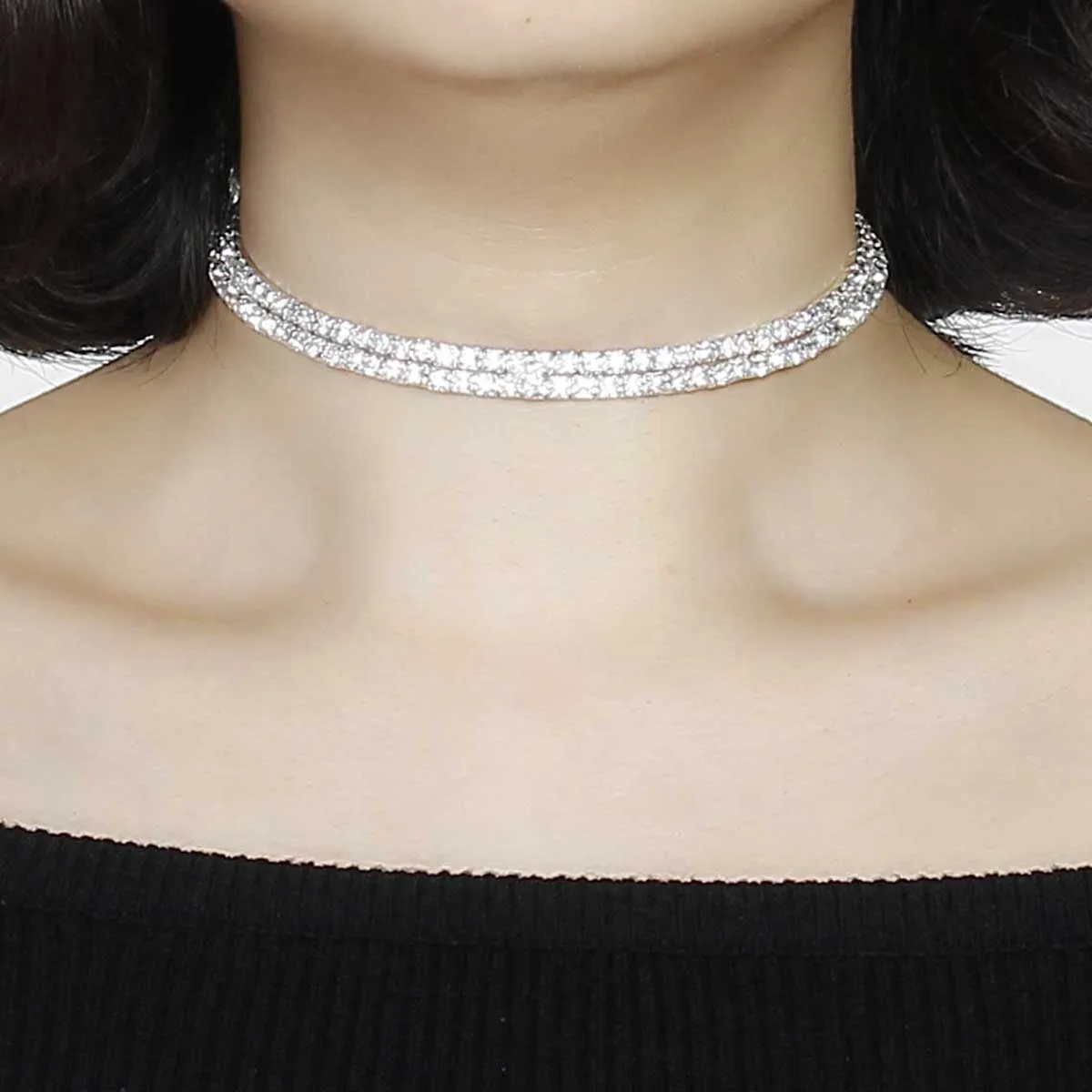 Elastic choker necklace Clearance