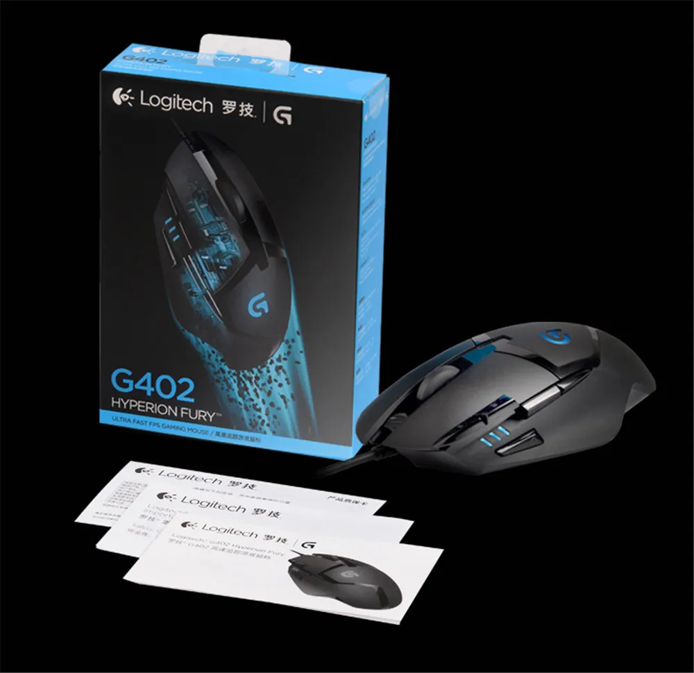 Оригинальная игровая мышь logitech G402 Hyperion Fury FPS с оптическим 4000 dpi высокоскоростным двигателем Fusion